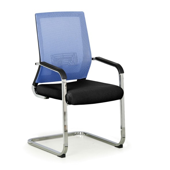 Konferenčná stolička ELITE NET, modrá/čierna