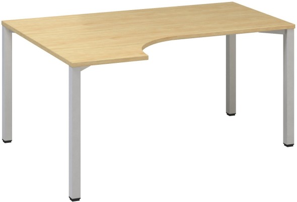 Rohový písací stôl CLASSIC B, ľavý, dezén divoká hruška