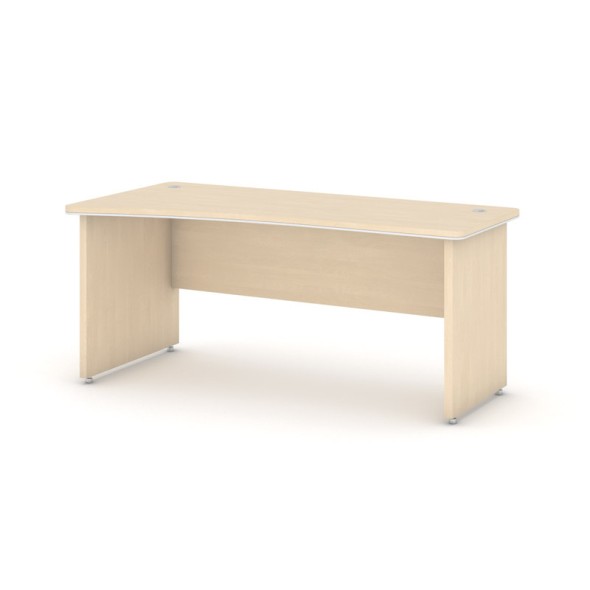Písací stôl ARRISTO LUX, oblúk ľavý, 1800 mm, breza
