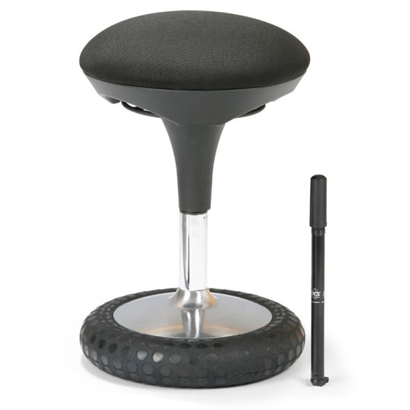Zdravotná balančná stolička HOVER, čierna