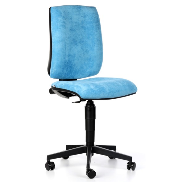 Kancelárska stolička FIGO bez podpierok rúk, permanentní kontakt, modrá
