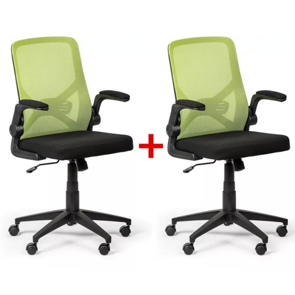 Kancelárska stolička FLEXI 1 + 1 ZADARMO, zelená