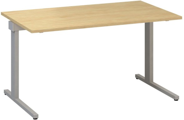 Kancelársky písací stôl CLASSIC C, 1400 x 800 mm, divoká hruška