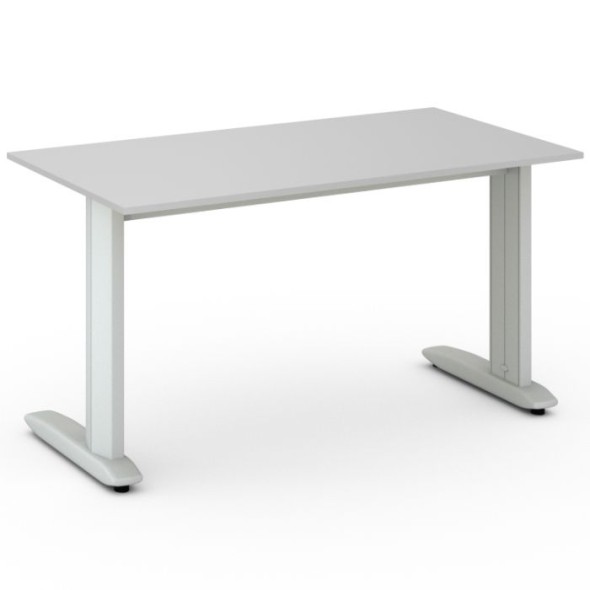 Kancelársky stôl PRIMO FLEXIBLE 1400 x 800 mm, sivá