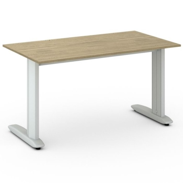 Kancelársky stôl PRIMO FLEXIBLE 1400 x 800 mm, dub prírodný