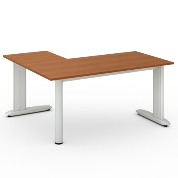 Kancelársky stôl PRIMO FLEXIBLE L 1600 x 1400 mm, čerešňa
