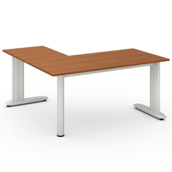 Kancelársky stôl PRIMO FLEXIBLE L 1600 x 1600 mm, čerešňa