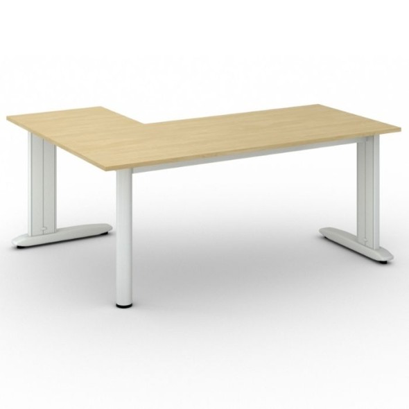 Kancelársky stôl PRIMO FLEXIBLE L 1800 x 1400 mm, breza