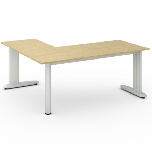 Kancelársky stôl PRIMO FLEXIBLE L 1800 x 1600 mm, breza