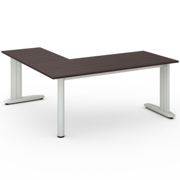 Kancelársky stôl PRIMO FLEXIBLE L 1800 x 1800 mm, wenge