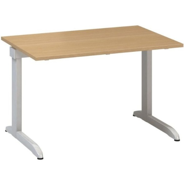 Kancelársky písací stôl CLASSIC C, 1200 x 800 mm, buk