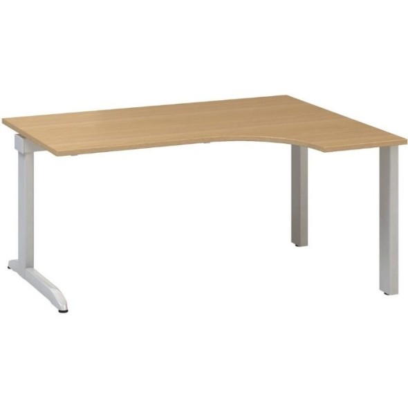 Rohový písací stôl CLASSIC C, pravý, buk