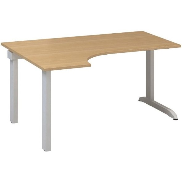 Rohový písací stôl CLASSIC C, ľavý, buk