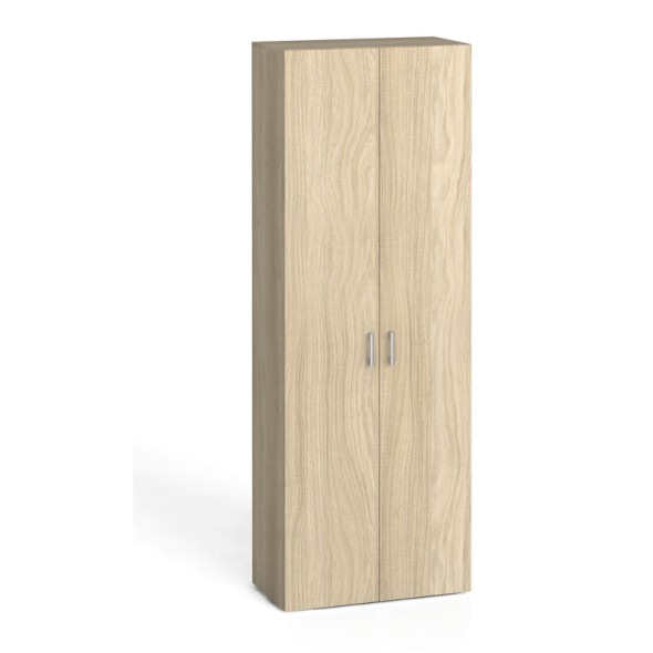 Kancelárska skriňa s dverami KOMBI, 5 polic, 2233 x 800 x 400 mm, dąb naturalny