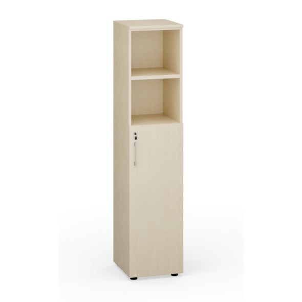 Kancelárska skriňa PRIMO Classic, dvere na 3 poschodia, 1781 x 400 x 420 mm, breza