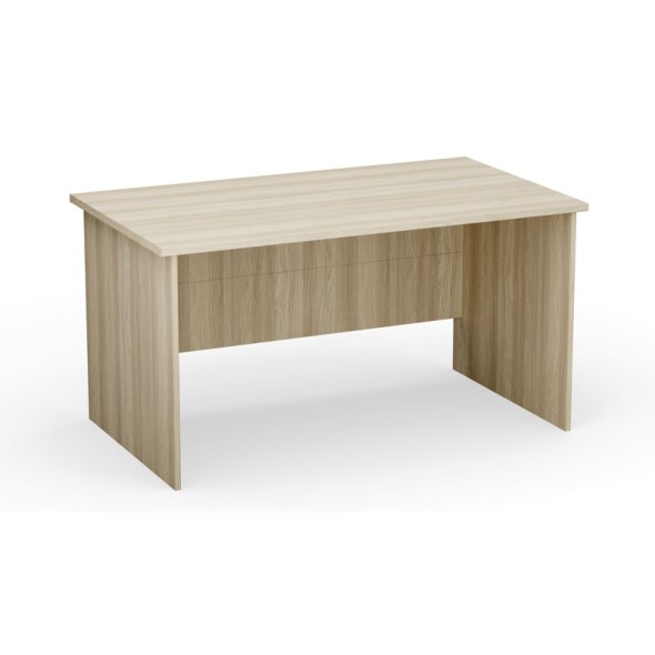Kancelársky písací stôl, PRIMO Classic, rovný 140x80 cm, dub prírodný