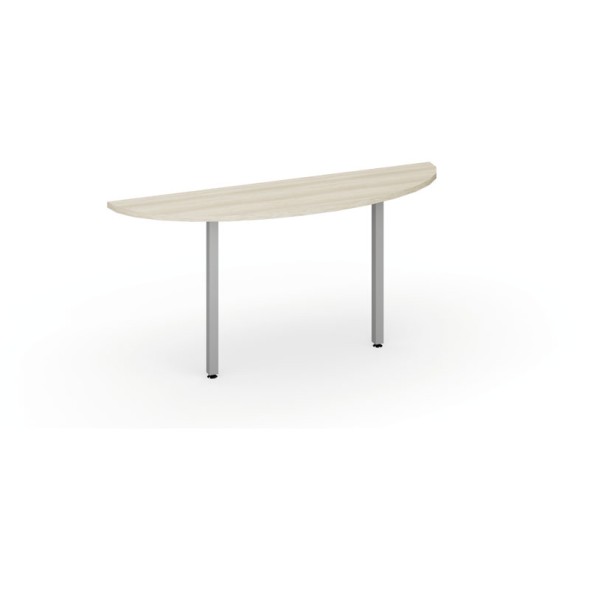Prístavba pre kancelárske pracovné stoly 160 cm, biela/dub prírodný