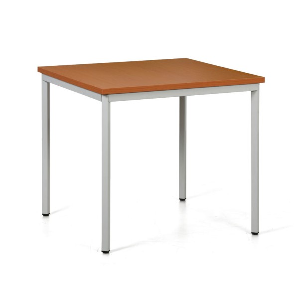 Jedálenský stôl TRIVIA, svetlosivá konštrukcia, 800 x 800 mm, čerešňa