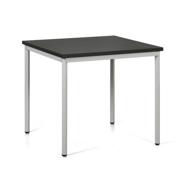 Jedálenský stôl TRIVIA, svetlosivá konštrukcia, 800 x 800 mm, wenge