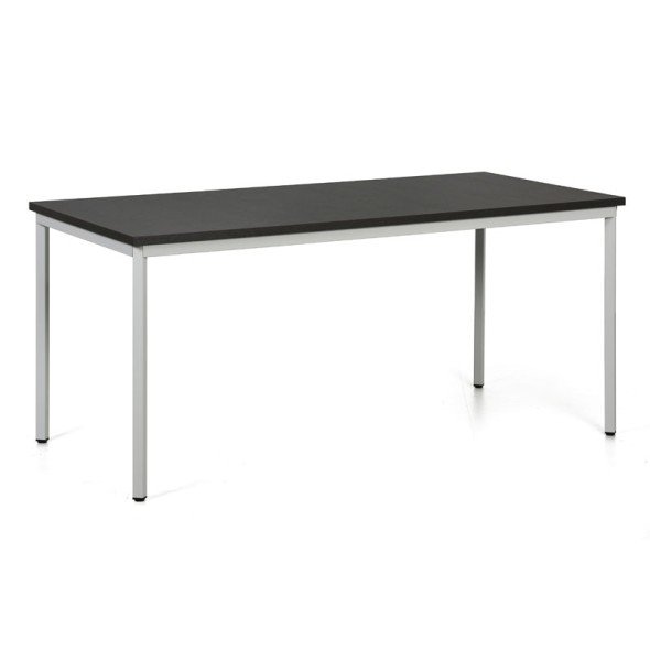 Jedálenský stôl TRIVIA, svetlosivá konštrukcia, 1600 x 800 mm, wenge