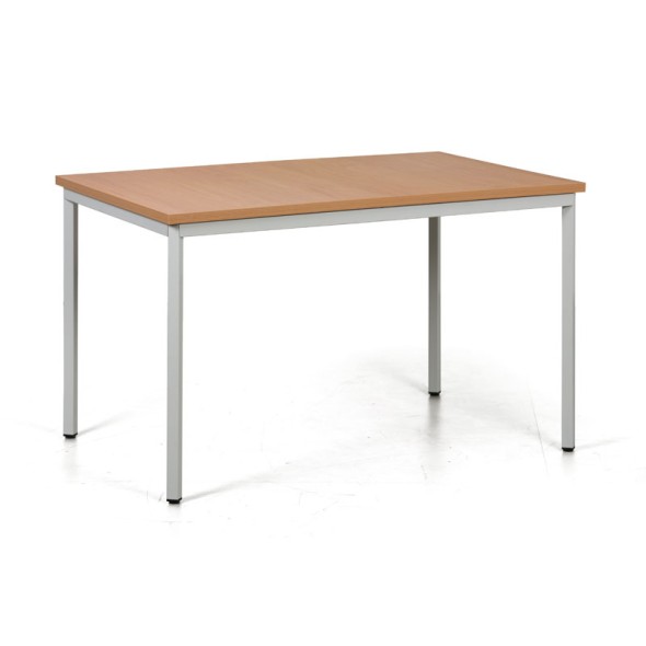 Jedálenský stôl TRIVIA, svetlosivá konštrukcia, 1200 x 800 mm, buk