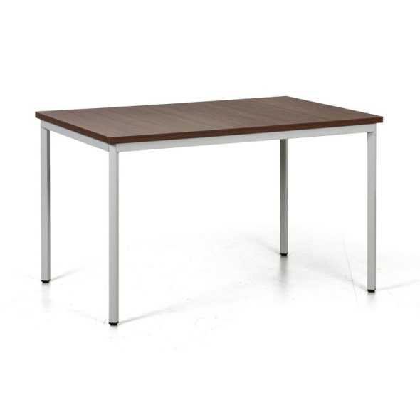 Jedálenský stôl TRIVIA, svetlosivá konštrukcia, 1200 x 800 mm, orech