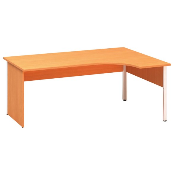 Rohový písací stôl CLASSIC A, pravý, buk