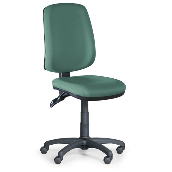 Kancelárska stolička ATHEUS bez podpierok rúk, zelená