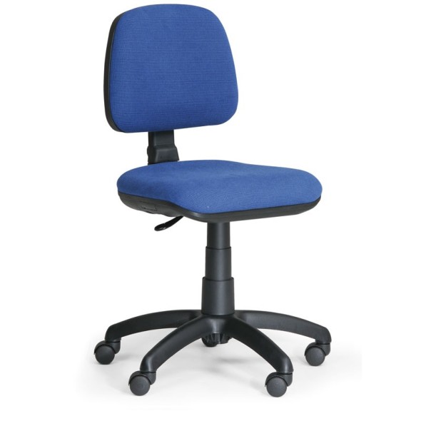 Kancelárska stolička MILANO bez podpierok rúk, modrá