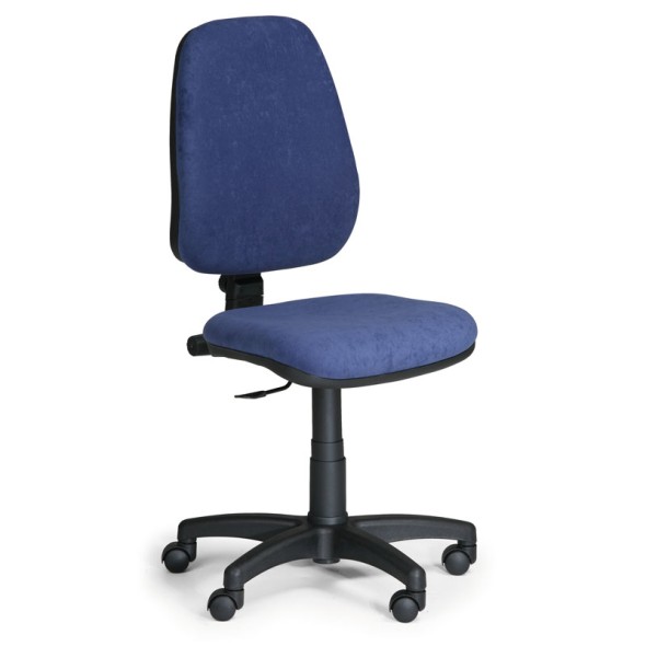 Kancelárska stolička COMFORT PK, bez podpierok rúk, modrá