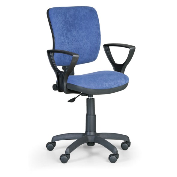 Kancelárska stolička MILANO II s podpierkami rúk, modrá
