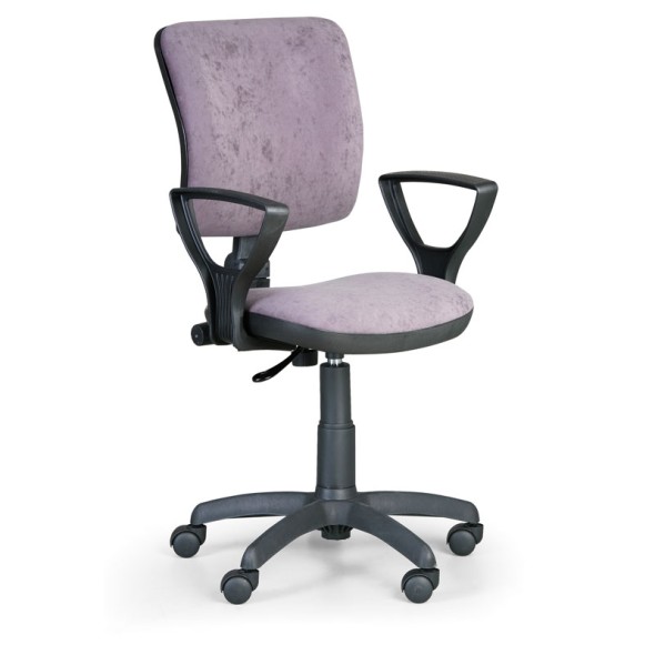 Kancelárska stolička MILANO II s podpierkami rúk, sivá