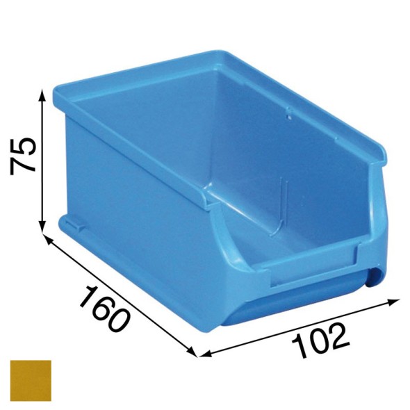 Plastové boxy na drobný materiál - 102 x 160 x 75 mm, žlté