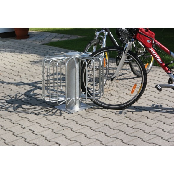 Vonkajší stojan na bicykle na zem 360, pre 10-18 bicyklov