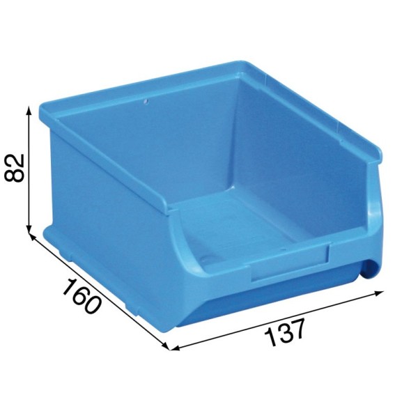 Plastové boxy na drobný materiál - 137 x 160 x 82 mm, modré