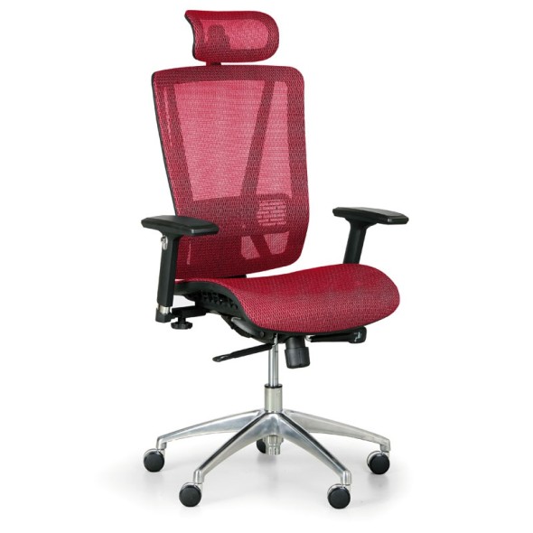 Kancelárska stolička LESTER M, červená