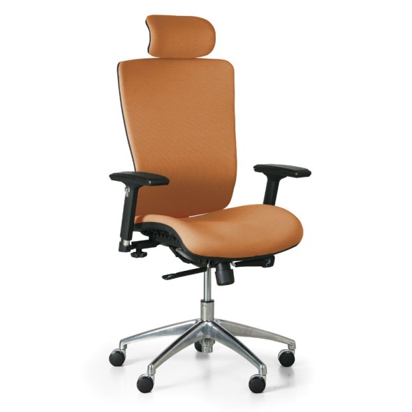 Kancelárska stolička LESTER F, oranžová