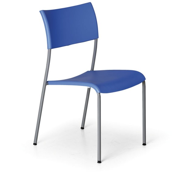 Plastová jídelní židle FOREVER, modrá