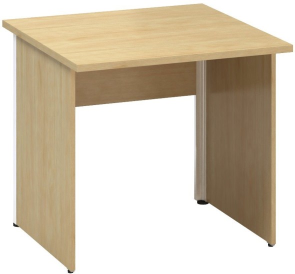 Kancelářský psací stůl CLASSIC A, 800 x 800 mm, divoká hruška