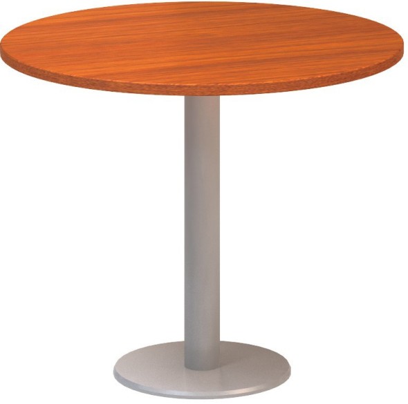 Kulatý konferenční stůl CLASSIC A, průměr 900 mm, deska třešeň