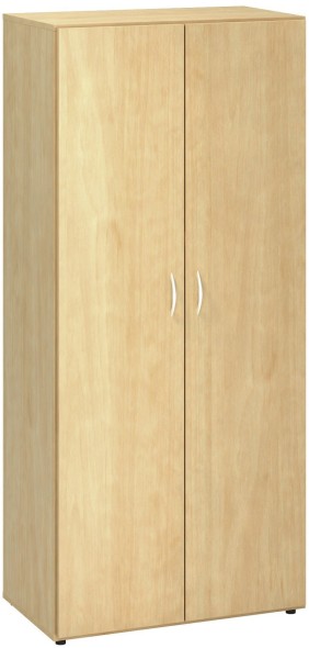 Kancelářská skříň se čtyřmi policemi CLASSIC, 800 x 470 x 1780 mm, divoká hruška
