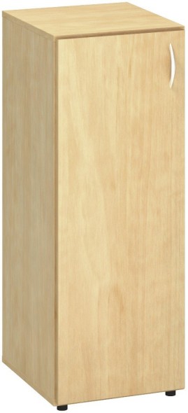 Úzká kancelářská skříňka CLASSIC - dveře levé, 400 x 470  x 1063 mm, divoká hruška