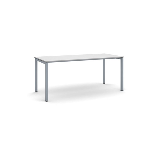 Stůl PRIMO SQUARE se šedostříbrnou podnoží 1800 x 800 x 750 mm, šedá
