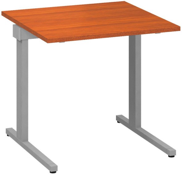 Kancelářský psací stůl CLASSIC C, 800 x 800 mm, třešeň