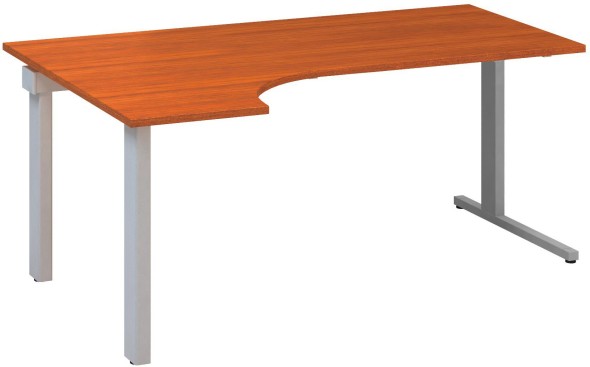 Rohový kancelářský stůl CLASSIC C, levý, 1800 x 1200 mm, třešeň