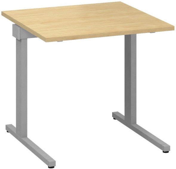 Kancelářský psací stůl CLASSIC C, 800 x 800 mm, divoká hruška