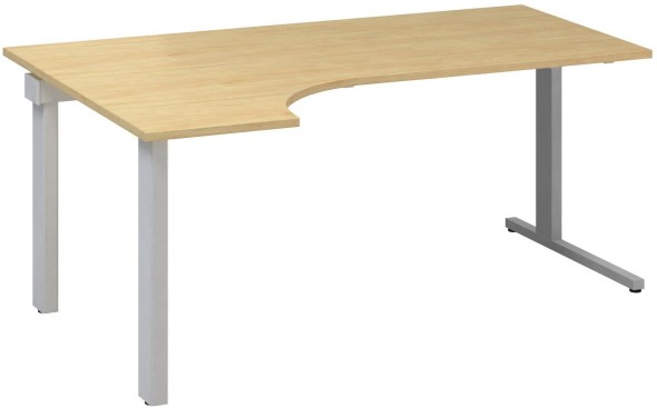 Rohový kancelářský psací stůl CLASSIC C, levý, divoká hruška