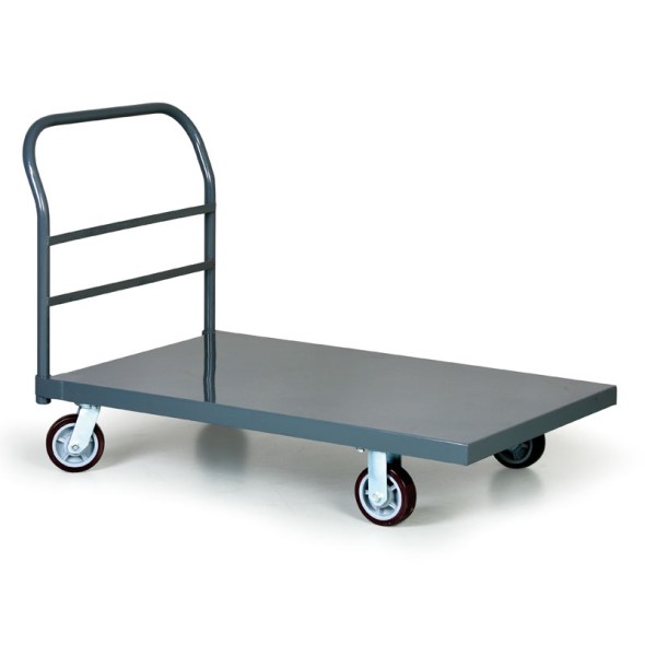 Ocelový plošinový vozík nosnost 900 kg, 915x610 mm