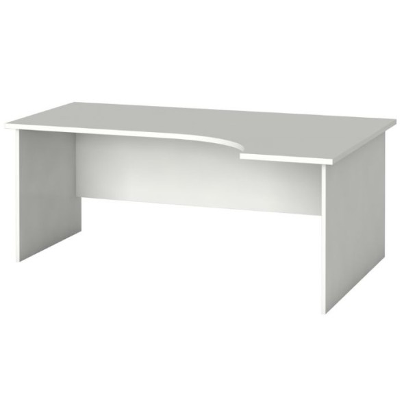 Rohový kancelářský pracovní stůl PRIMO FLEXI, 180 x 120 cm, bílá, pravý