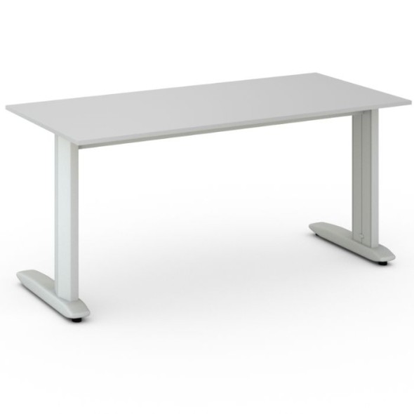 Kancelářský psací stůl PRIMO FLEXIBLE 1600 x 800 mm, šedá